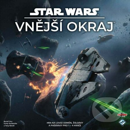 Spoločenská hra: Star Wars: Vnější okraj (Corey Konieczka a Tony Fanchi). Blackfire, 2022 Spoločenská hra: Star Wars: Vnější okraj (Corey Konieczka a Tony Fanchi). Blackfire, 2022