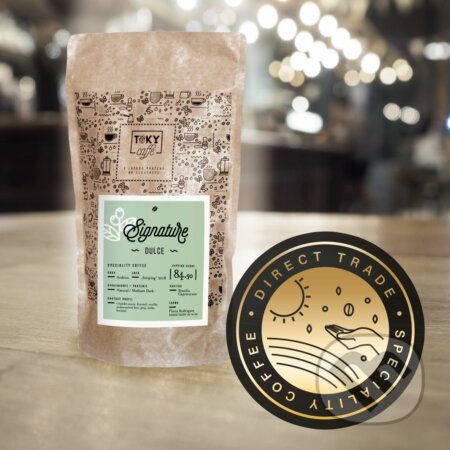 Kávy a čaje: TOKY Caffe Signature Dulce (TOKY Caffe). TOKY Caffe, 2022 Kávy a čaje: TOKY Caffe Signature Dulce (TOKY Caffe). TOKY Caffe, 2022