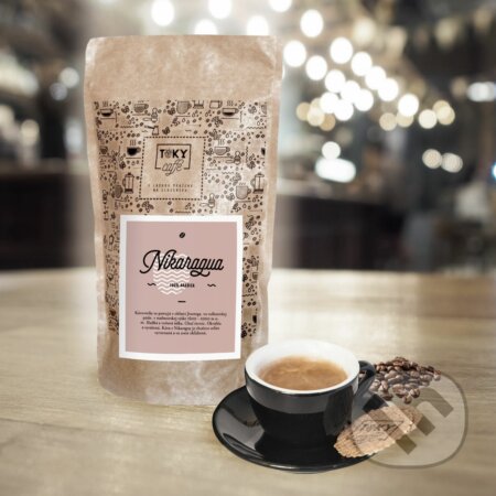 Kávy a čaje: TOKY Caffe Nikaragua Jinotega (TOKY Caffe). TOKY Caffe, 2022 Kávy a čaje: TOKY Caffe Nikaragua Jinotega (TOKY Caffe). TOKY Caffe, 2022