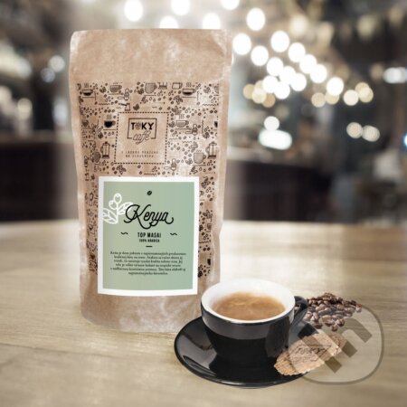 Kávy a čaje: TOKY Caffe Kenya Top Masai (TOKY Caffe). TOKY Caffe, 2022 Kávy a čaje: TOKY Caffe Kenya Top Masai (TOKY Caffe). TOKY Caffe, 2022