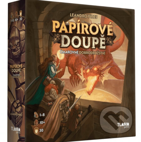 Spoločenská hra: Papírové Doupě: Čmarovné dobrodružství (Tlama games). Tlama games, 2022 Spoločenská hra: Papírové Doupě: Čmarovné dobrodružství (Tlama games). Tlama games, 2022