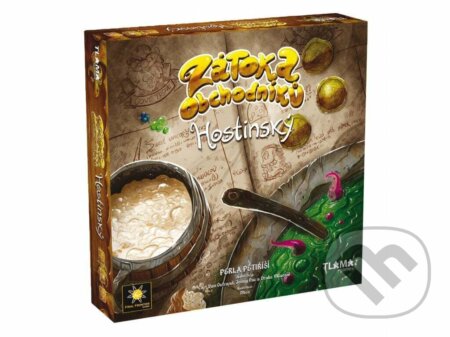 Spoločenská hra: Zátoka Obchodníků - Hostinský (Carl Van Ostrand, Drake Villareal a Jonny Pac). Tlama games, 2022 Spoločenská hra: Zátoka Obchodníků - Hostinský (Carl Van Ostrand, Drake Villareal a Jonny Pac). Tlama games, 2022