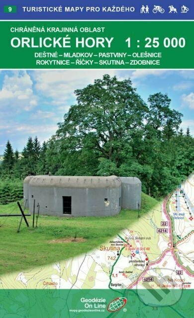 Orlické hory 1:25 000 / 9 Turistické mapy pro každého (Geodezie On Line). Geodezie On Line, 2021 Orlické hory 1:25 000 / 9 Turistické mapy pro každého (Geodezie On Line). Geodezie On Line, 2021