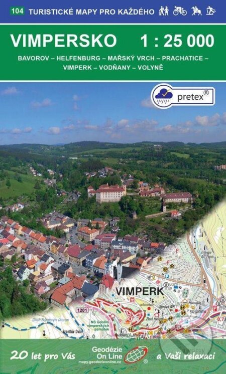 Vimpersko 1:25 000 / 104 Turistické mapy pro každého (Geodezie On Line). Geodezie On Line, 2020 Vimpersko 1:25 000 / 104 Turistické mapy pro každého (Geodezie On Line). Geodezie On Line, 2020