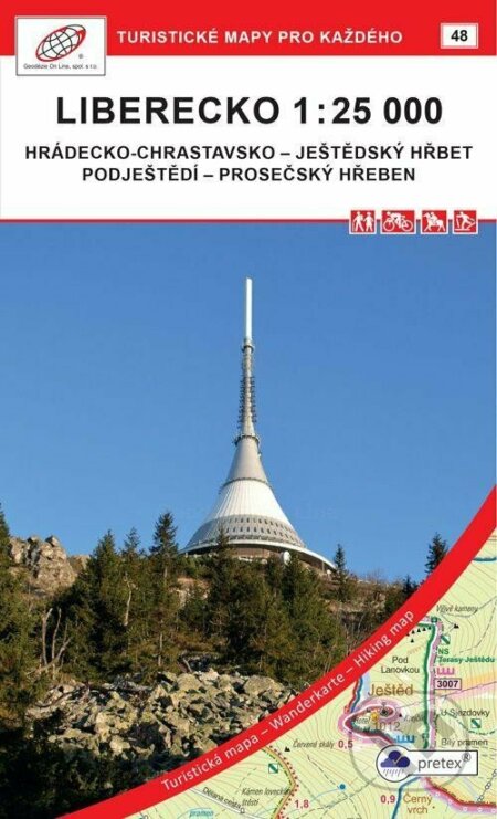 Liberecko 1:25 000 / 48 Turistivké mapy pro každého (Geodezie On Line). Geodezie On Line, 2021 Liberecko 1:25 000 / 48 Turistivké mapy pro každého (Geodezie On Line). Geodezie On Line, 2021