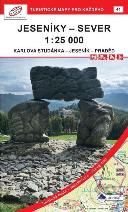 Jeseníky - sever 1:25 000 / 41 Turistické mapy pro každého (Geodezie On Line). Geodezie On Line, 2021 Jeseníky - sever 1:25 000 / 41 Turistické mapy pro každého (Geodezie On Line). Geodezie On Line, 2021