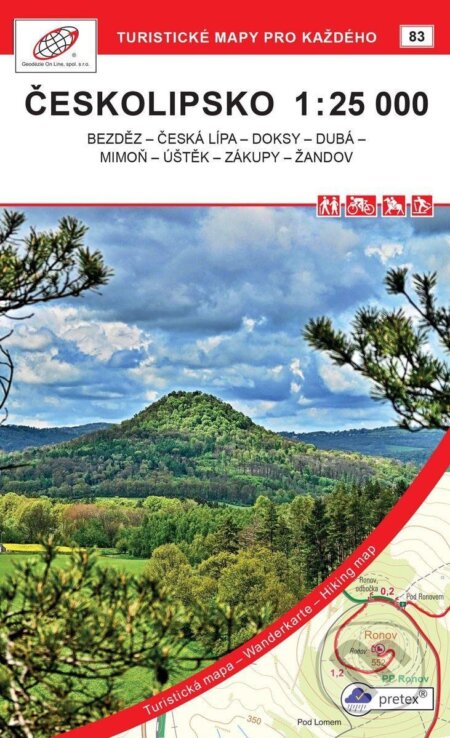 Českolipsko 1:25 000 / 83 Turistické mapy pro kažhého (Geodezie On Line). Geodezie On Line, 2021 Českolipsko 1:25 000 / 83 Turistické mapy pro kažhého (Geodezie On Line). Geodezie On Line, 2021
