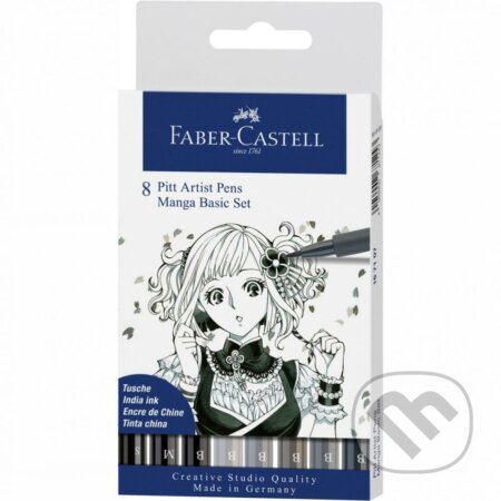 PITT umelecké fixky Manga set, 8 ks (Faber-Castell). Faber-Castell, 2020 PITT umelecké fixky Manga set, 8 ks (Faber-Castell). Faber-Castell, 2020
