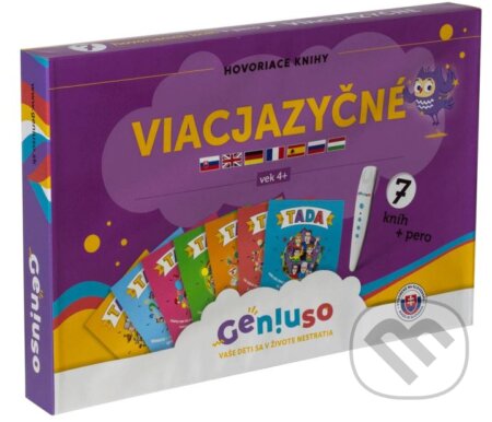Spoločenská hra: Geniuso viacjazyčný balíček TADA 7 (7 hovoriacich knín + pero) (Geniuso). Geniuso, 2022 Spoločenská hra: Geniuso viacjazyčný balíček TADA 7 (7 hovoriacich knín + pero) (Geniuso). Geniuso, 2022