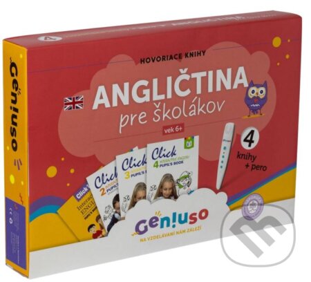 Spoločenská hra: Geniuso balíček angličtiny pre školáka (4 hovoriace knihy + pero) (Geniuso). Geniuso, 2022 Spoločenská hra: Geniuso balíček angličtiny pre školáka (4 hovoriace knihy + pero) (Geniuso). Geniuso, 2022