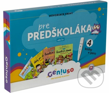 Spoločenská hra: Geniuso balíček pre predškoláka (4 hovoriace knihy + pero) (Geniuso). Geniuso, 2022 Spoločenská hra: Geniuso balíček pre predškoláka (4 hovoriace knihy + pero) (Geniuso). Geniuso, 2022