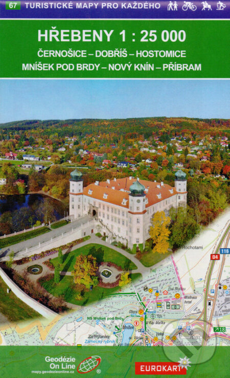 Hřebeny 1:25 000 / 67 Turistické mapy pro každého (Geodezie On Line). Geodezie On Line, 2018 Hřebeny 1:25 000 / 67 Turistické mapy pro každého (Geodezie On Line). Geodezie On Line, 2018