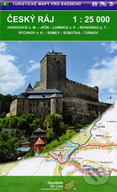 Český ráj 1:25 000/ 4 Turistické mapy pro každého (Geodezie On Line). Geodezie On Line, 2018 Český ráj 1:25 000/ 4 Turistické mapy pro každého (Geodezie On Line). Geodezie On Line, 2018