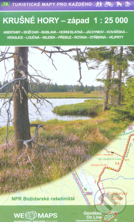 Krušné hory-západ 1:25T /74 Turistické mapy pro každého (Geodezie On Line). Geodezie On Line Krušné hory-západ 1:25T /74 Turistické mapy pro každého (Geodezie On Line). Geodezie On Line