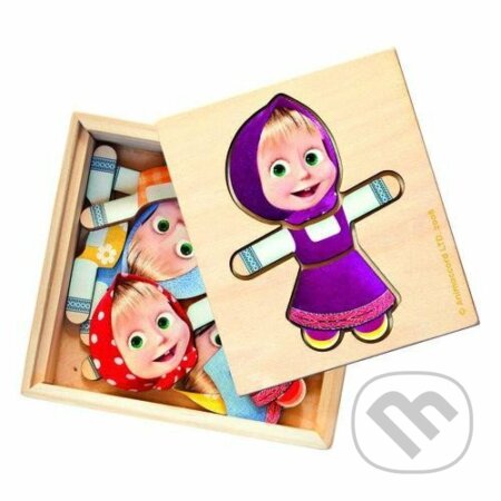 Puzzle: Máša a medvěd Oblečení - Puzzle (Bino). Bino, 2022 Puzzle: Máša a medvěd Oblečení - Puzzle (Bino). Bino, 2022