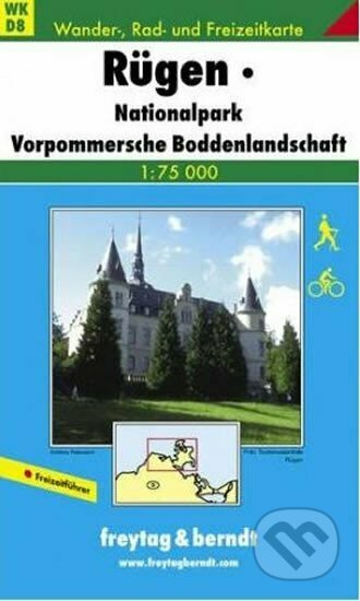 WKD  8 Rujana,Rügen,Nationalpark 1:75 000/Turistická mapa, freytag&berndt