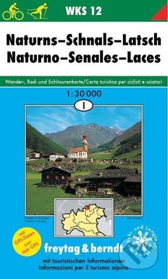 WKS 12 Naturns 1:30 000/mapa, freytag&berndt