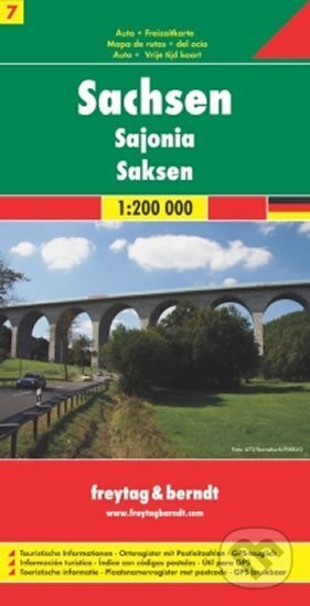 Sachsen, Saxony/Sasko 1:200T/automapa, freytag&berndt
