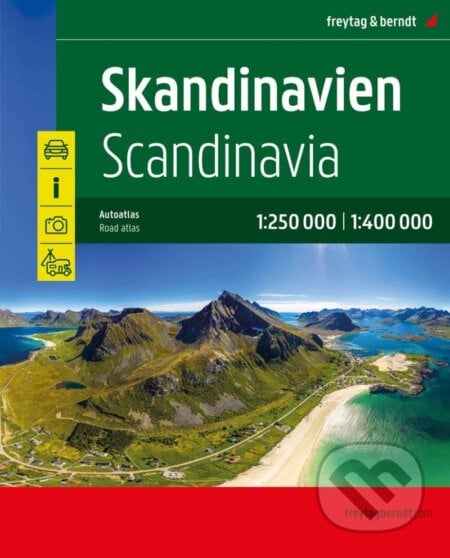 Skandinavie - Autoatlas 1:200.000-1:400.000, freytag&berndt, 2022