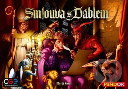 Společenská hra: Smlouva s ďáblem (Matúš Kotry). Mindok, 2022 Společenská hra: Smlouva s ďáblem (Matúš Kotry). Mindok, 2022