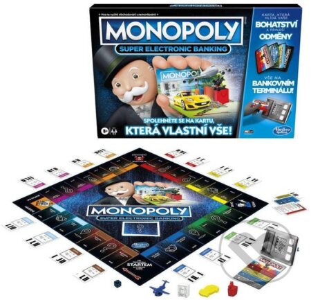 Spoločenská hra: Monopoly Super elektronické bankovnictví CZ (Hasbro). Hasbro, 2022 Spoločenská hra: Monopoly Super elektronické bankovnictví CZ (Hasbro). Hasbro, 2022