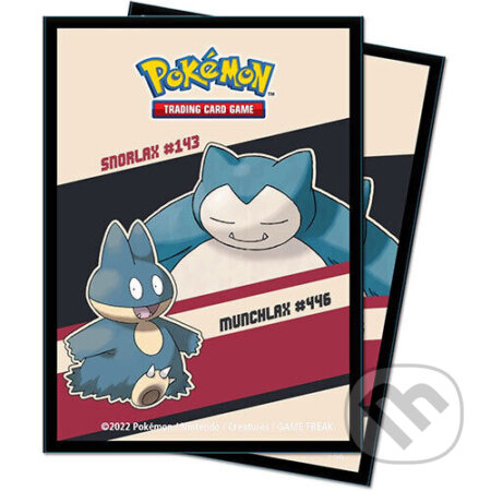 Společenská hra: Pokémon Deck Protector obaly na karty 65 ks - Snorlax and Munchlax (Pokemon). Pokemon, 2022 Společenská hra: Pokémon Deck Protector obaly na karty 65 ks - Snorlax and Munchlax (Pokemon). Pokemon, 2022