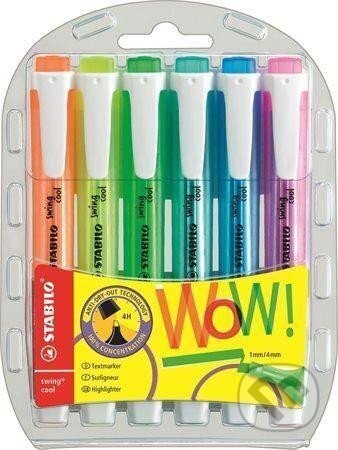 Zvýrazňovač STABILO swing cool, sada 6 ks v pouzdru (STABILO). STABILO, 2022 Zvýrazňovač STABILO swing cool, sada 6 ks v pouzdru (STABILO). STABILO, 2022