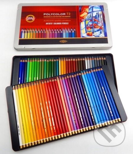 Koh-i-noor pastelky umělecké POLYCOLOR kreslířská sada 72 ks v plechové krabičce (KOH-I-NOOR HARDTMUTH). KOH-I-NOOR HARDTMUTH, 2022 Koh-i-noor pastelky umělecké POLYCOLOR kreslířská sada 72 ks v plechové krabičce (KOH-I-NOOR HARDTMUTH). KOH-I-NOOR HARDTMUTH, 2022