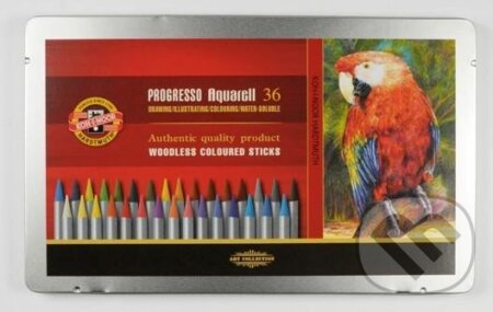 Koh-i-noor pastelky PROGRESSO akvarelové souprava 36 ks v plechové krabičce (KOH-I-NOOR HARDTMUTH). KOH-I-NOOR HARDTMUTH, 2022 Koh-i-noor pastelky PROGRESSO akvarelové souprava 36 ks v plechové krabičce (KOH-I-NOOR HARDTMUTH). KOH-I-NOOR HARDTMUTH, 2022