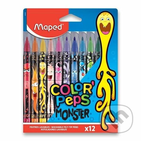 Maped Fixy Color´ Peps Monster 12 ks (Maped). Maped, 2022 Maped Fixy Color´ Peps Monster 12 ks (Maped). Maped, 2022