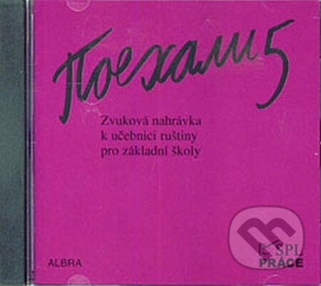 Audiokniha: Pojechali 5 - CD k učebnici ruštiny pro základní školy (Hana Žofková, Klaudia Eibenová, Zuzana Liptáková a Jaroslav Šaroch). Práce, 2008 Audiokniha: Pojechali 5 - CD k učebnici ruštiny pro základní školy (Hana Žofková, Klaudia Eibenová, Zuzana Liptáková a Jaroslav Šaroch). Práce, 2008