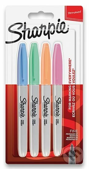 Permanentní popisovač Sharpie Fine sada 4 ks, pastelové barvy (Activa C&S). Activa C&S Permanentní popisovač Sharpie Fine sada 4 ks, pastelové barvy (Activa C&S). Activa C&S