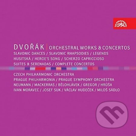 Hudební CD: Antonín Dvořák: Orchestrální dílo (Supraphon). Supraphon, 2013 Hudební CD: Antonín Dvořák: Orchestrální dílo (Supraphon). Supraphon, 2013