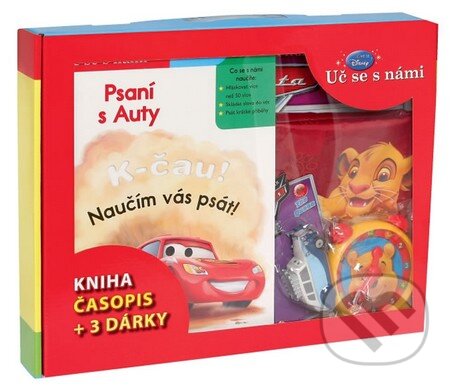 Kufřík - Psaní s Auty (kniha, časopis + 3 dárky) (Walt Disney). Egmont ČR, 2014 Kufřík - Psaní s Auty (kniha, časopis + 3 dárky) (Walt Disney). Egmont ČR, 2014