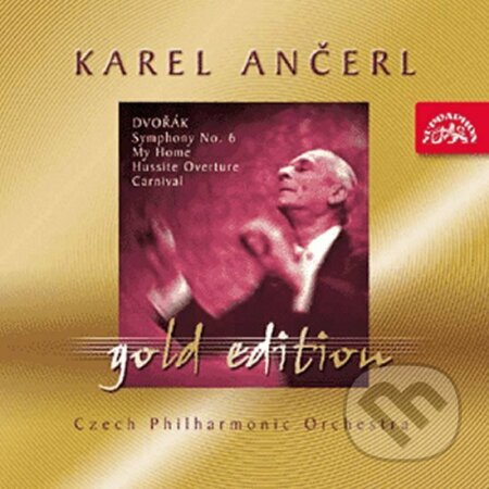 Hudební CD: Gold Edition 19 - Dvořák - Symfonie č. 6 D dur, Můj domov, Husitská, Karneval (Supraphon). Supraphon, 2012 Hudební CD: Gold Edition 19 - Dvořák - Symfonie č. 6 D dur, Můj domov, Husitská, Karneval (Supraphon). Supraphon, 2012