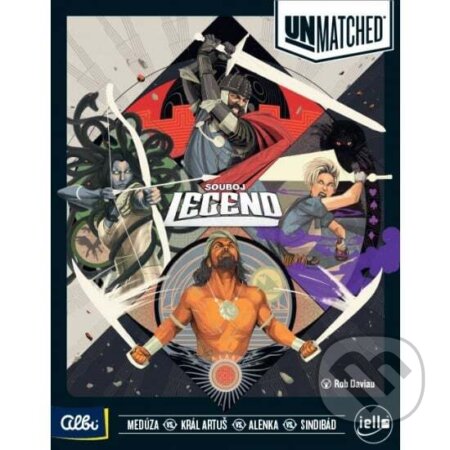 Spoločenská hra: Unmatched - Súboj legiend (JR Honeycutt, Justin D. Jacobson a Rob Daviau). Albi, 2023 Spoločenská hra: Unmatched - Súboj legiend (JR Honeycutt, Justin D. Jacobson a Rob Daviau). Albi, 2023