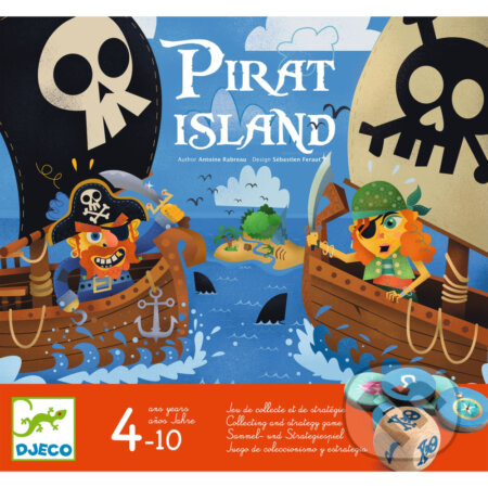 Společenská hra: Pirátsky ostrov (Pirat island) (Djeco). Djeco, 2023 Společenská hra: Pirátsky ostrov (Pirat island) (Djeco). Djeco, 2023