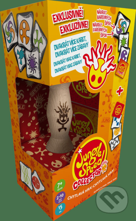 Spoločenská hra: Jungle Speed Collector (Pierrick Yakovenko a Thomas Vuarchex). Blackfire, 2023 Spoločenská hra: Jungle Speed Collector (Pierrick Yakovenko a Thomas Vuarchex). Blackfire, 2023