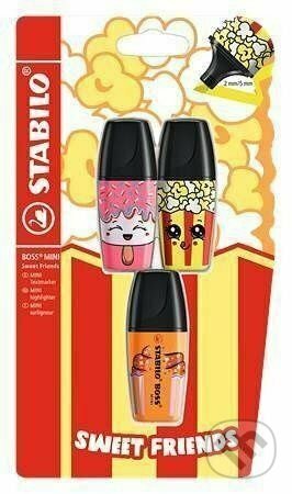 Zvýrazňovač STABILO BOSS MINI Sweet Friends, sada 3 ks Blistr (STABILO). STABILO Zvýrazňovač STABILO BOSS MINI Sweet Friends, sada 3 ks Blistr (STABILO). STABILO