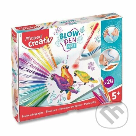 Maped Kreativní sada Blowpen - Art 24 barev (Maped). Maped, 2022 Maped Kreativní sada Blowpen - Art 24 barev (Maped). Maped, 2022