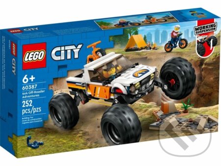 Společenská hra: LEGO® City 60387 Dobrodružstvá s terénnym autom 4 x 4 (LEGO). LEGO, 2023 Společenská hra: LEGO® City 60387 Dobrodružstvá s terénnym autom 4 x 4 (LEGO). LEGO, 2023