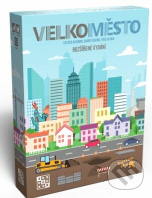 Spoločenská hra: Velkoměsto: Rozšířené vydání (Danny Devine, Paul Kluka a Steven Aramini). REXhry, 2023 Spoločenská hra: Velkoměsto: Rozšířené vydání (Danny Devine, Paul Kluka a Steven Aramini). REXhry, 2023