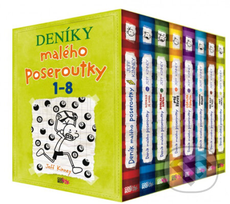 Kniha: Deník malého poseroutky (BOX 1-8) (Jeff Kinney). CooBoo CZ, 2014 Kniha: Deník malého poseroutky (BOX 1-8) (Jeff Kinney). CooBoo CZ, 2014