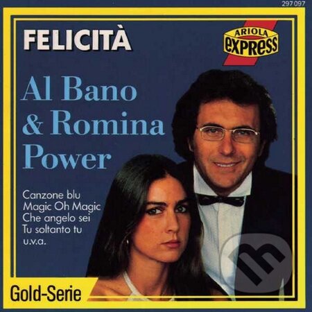 Hudební CD: Al Bano & Romina Power: Felicita (Sony Music Entertainment). Sony Music Entertainment, 1988 Hudební CD: Al Bano & Romina Power: Felicita (Sony Music Entertainment). Sony Music Entertainment, 1988