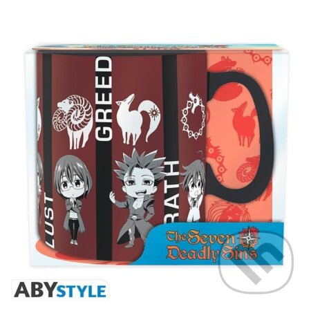 The Seven Deadly Sins Hrnček keramický 460 ml - Chibi sins (ABYstyle). ABYstyle, 2023 The Seven Deadly Sins Hrnček keramický 460 ml - Chibi sins (ABYstyle). ABYstyle, 2023