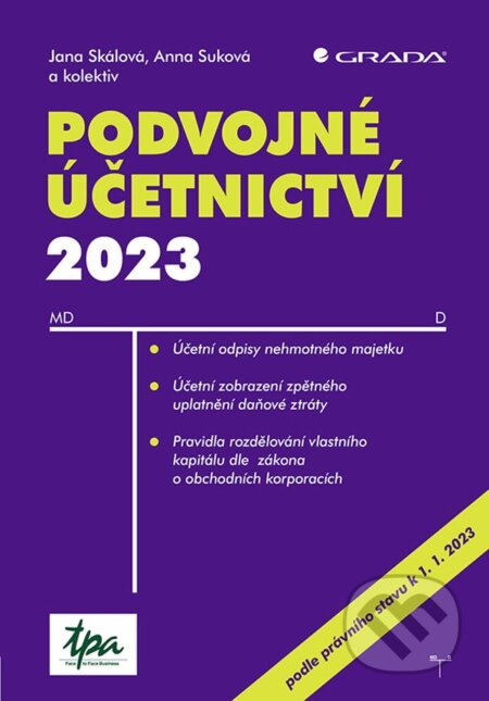 Kniha: Podvojné účetnictví 2023 (Jana Skálová a Anna Suková). Grada, 2023 Kniha: Podvojné účetnictví 2023 (Jana Skálová a Anna Suková). Grada, 2023