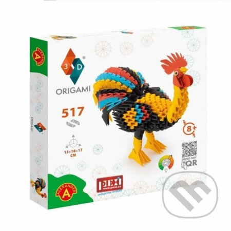 Spoločenská hra: PEXI Origami 3D - Kohout (Pexi). Pexi, 2023 Spoločenská hra: PEXI Origami 3D - Kohout (Pexi). Pexi, 2023