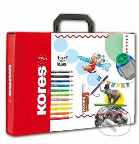 Kores set školních potřeb v kufříku (Kores). Kores, 2023 Kores set školních potřeb v kufříku (Kores). Kores, 2023