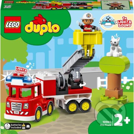 Spoločenská hra: LEGO® DUPLO® 10969 Hasičské auto (LEGO). LEGO, 2023 Spoločenská hra: LEGO® DUPLO® 10969 Hasičské auto (LEGO). LEGO, 2023