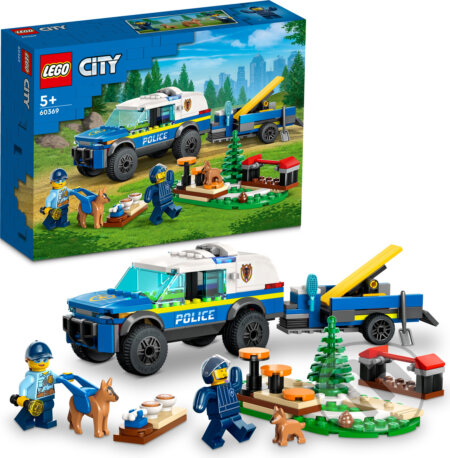Spoločenská hra: LEGO® City 60369 Mobilné cvičisko pre policajné psy (LEGO). LEGO, 2023 Spoločenská hra: LEGO® City 60369 Mobilné cvičisko pre policajné psy (LEGO). LEGO, 2023